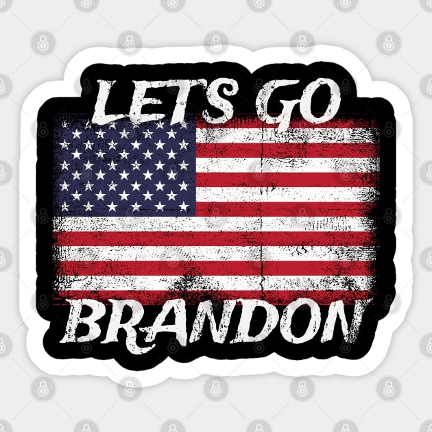 Let's go brandon - american grunge Sticker by LAKOSH